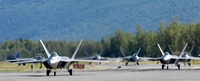 A few F-22 Raptors